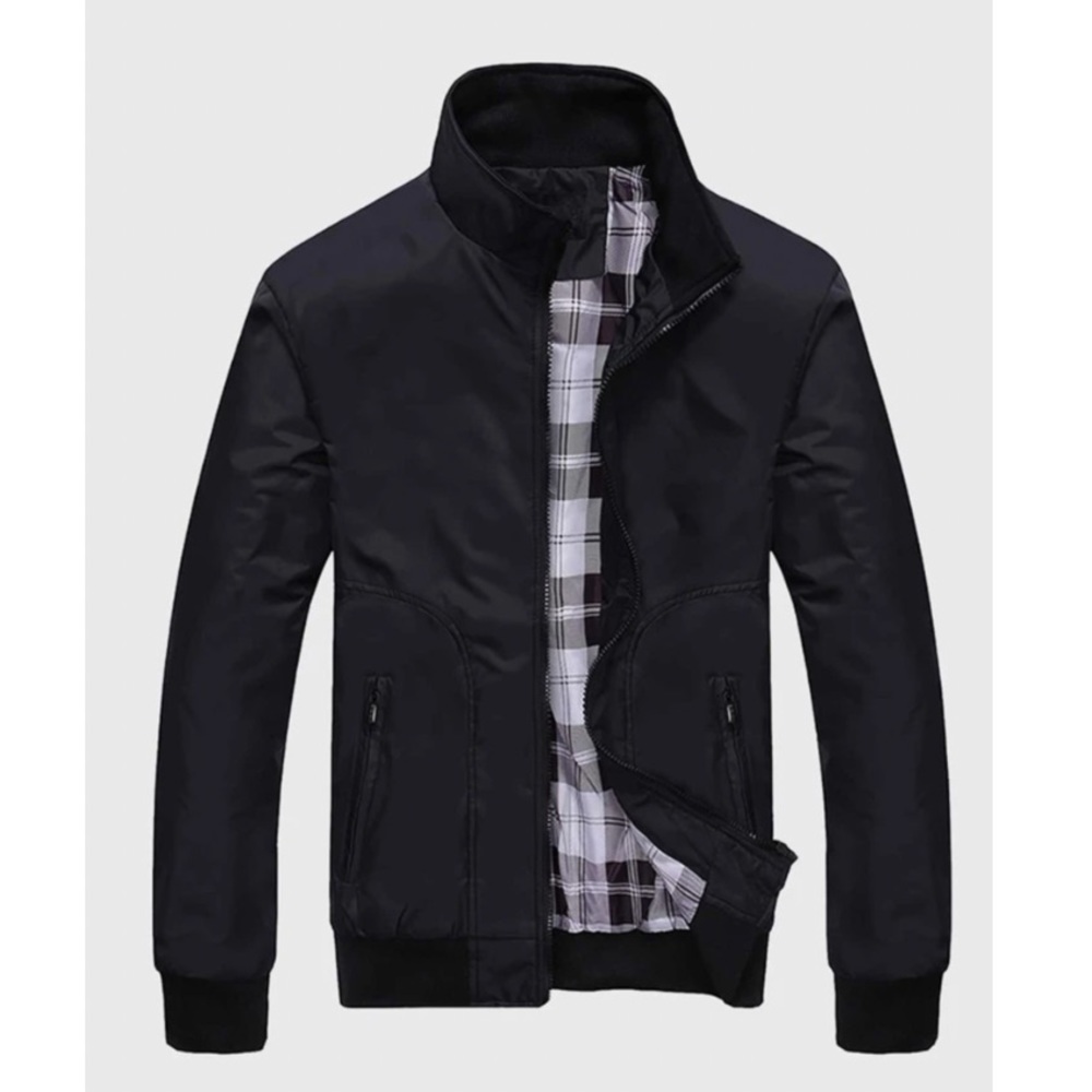 Mens Black Zipper Jacket